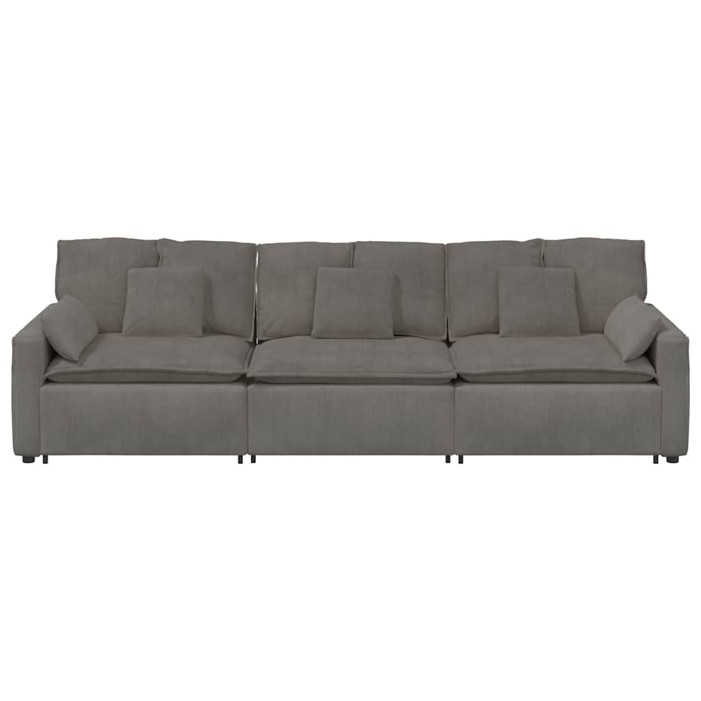 Modulaire bank met kussens lichtgrijs is nu te koop bij PeponiXL, paradijselijk wonen!