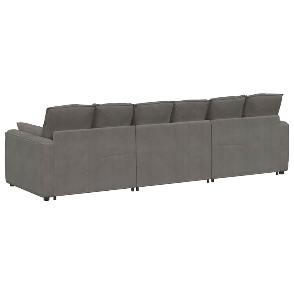 Modulaire bank met kussens lichtgrijs is nu te koop bij PeponiXL, paradijselijk wonen!