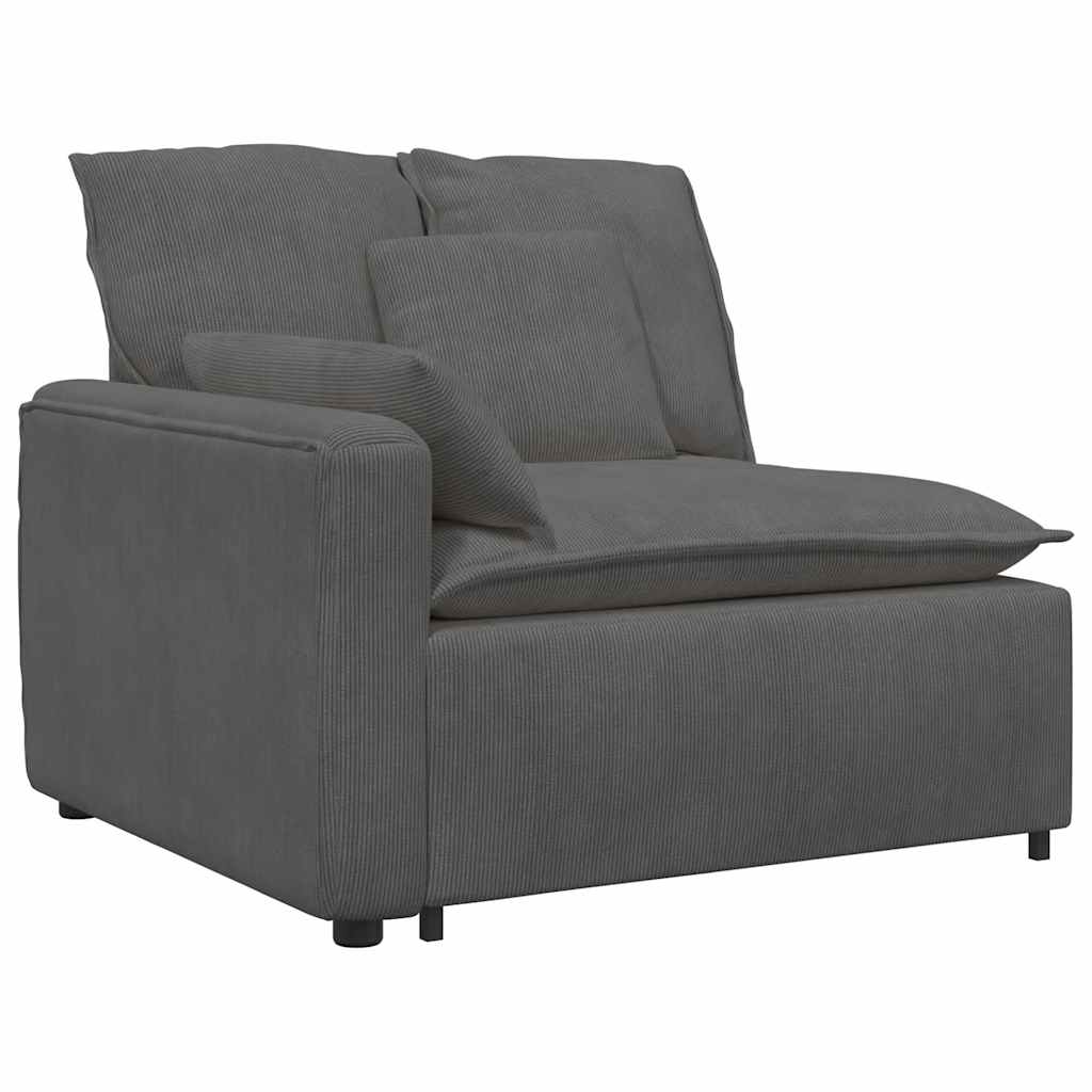 Modulaire bank met kussens donkergrijs is nu te koop bij PeponiXL, paradijselijk wonen!