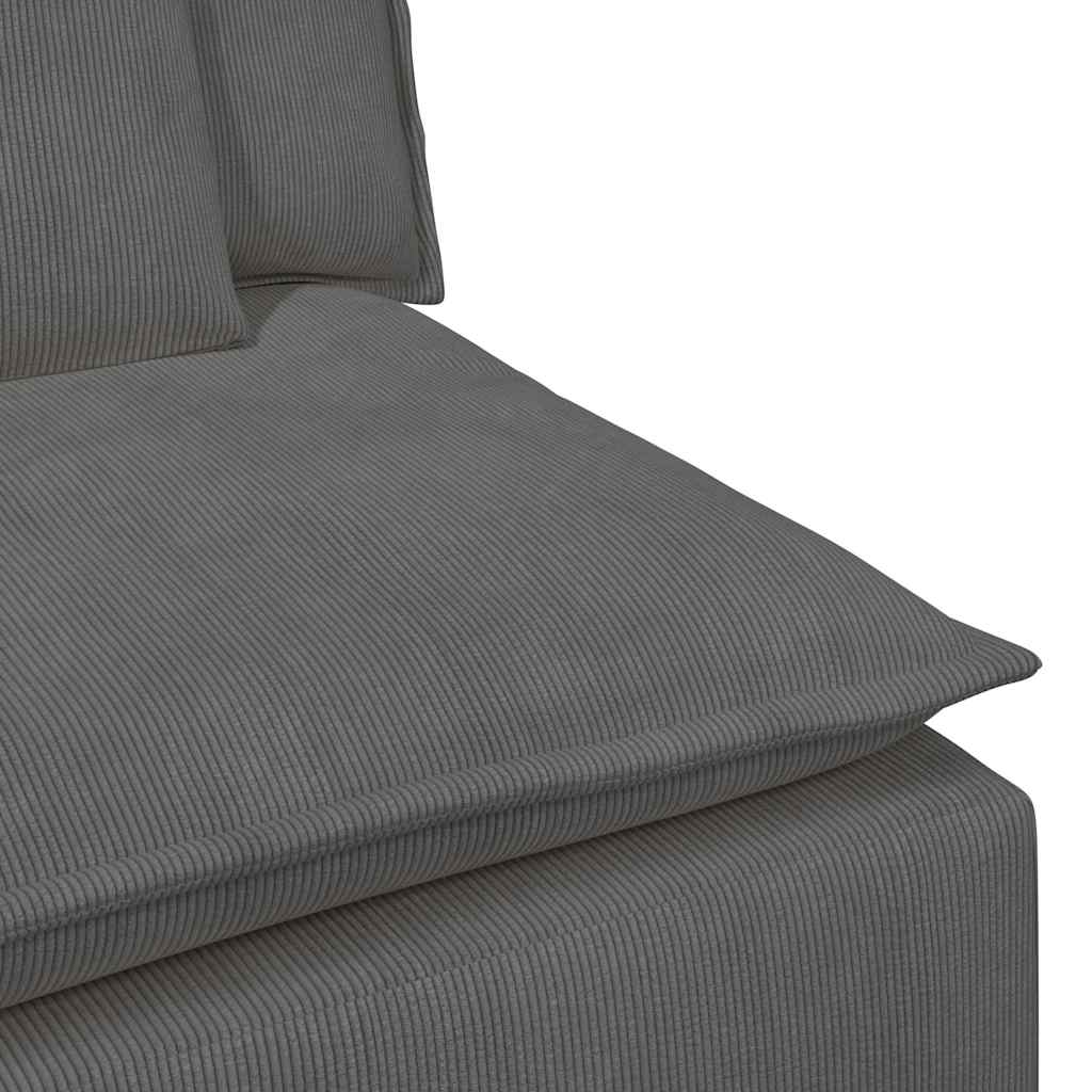 Modulaire bank met kussens donkergrijs is nu te koop bij PeponiXL, paradijselijk wonen!