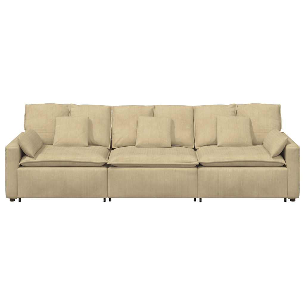 Modulaire bank met kussens grijsgroen is nu te koop bij PeponiXL, paradijselijk wonen!