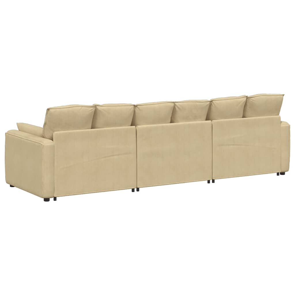 Modulaire bank met kussens grijsgroen is nu te koop bij PeponiXL, paradijselijk wonen!
