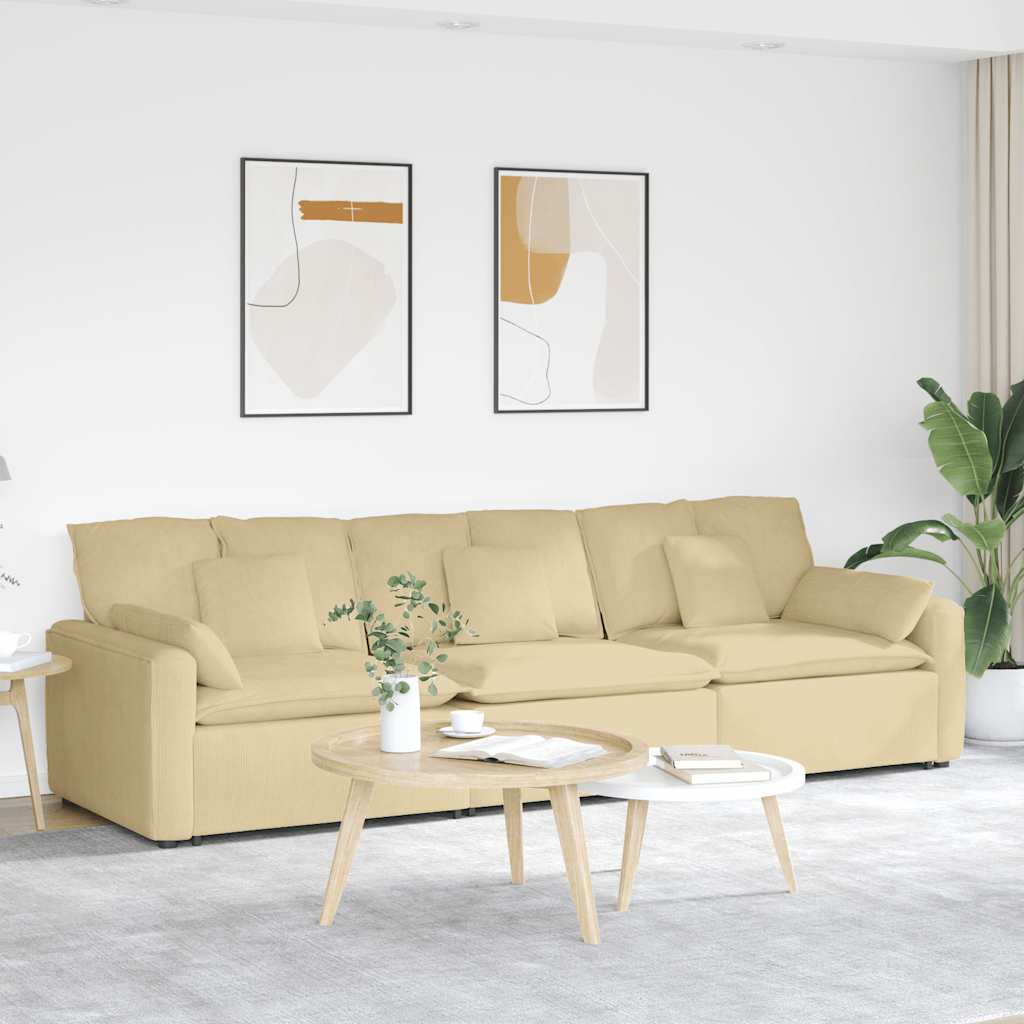 Modulaire bank met kussens grijsgroen is nu te koop bij PeponiXL, paradijselijk wonen!
