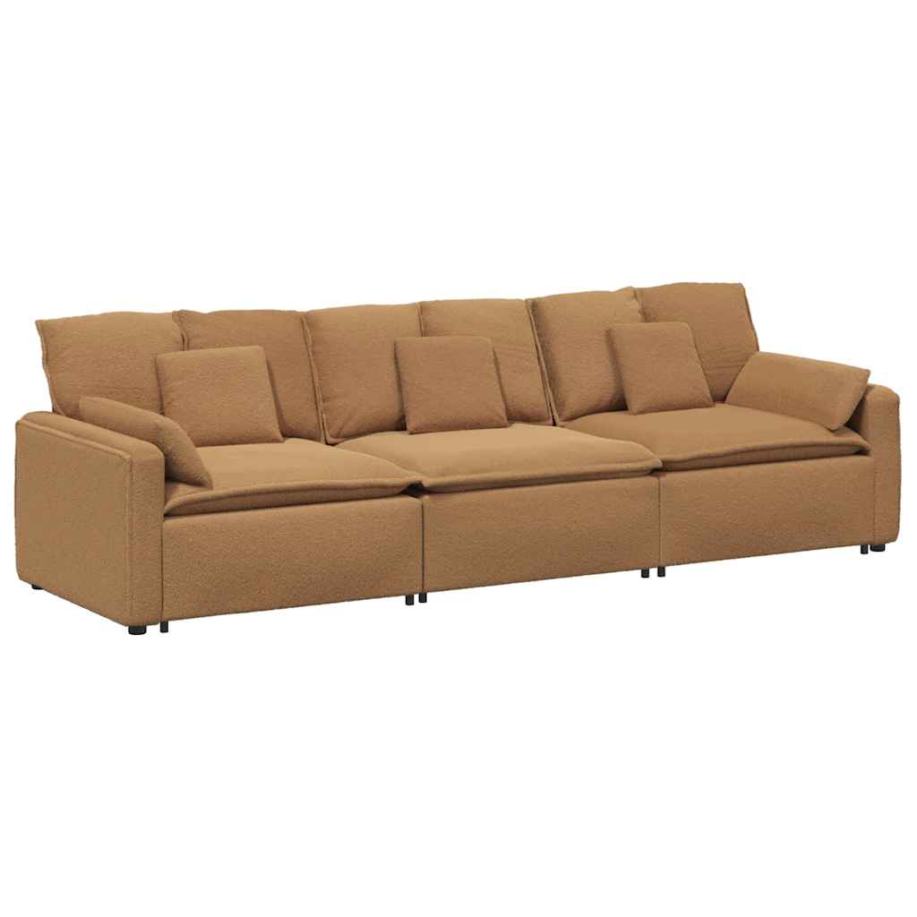 Modulaire bank met kussens beige is nu te koop bij PeponiXL, paradijselijk wonen!