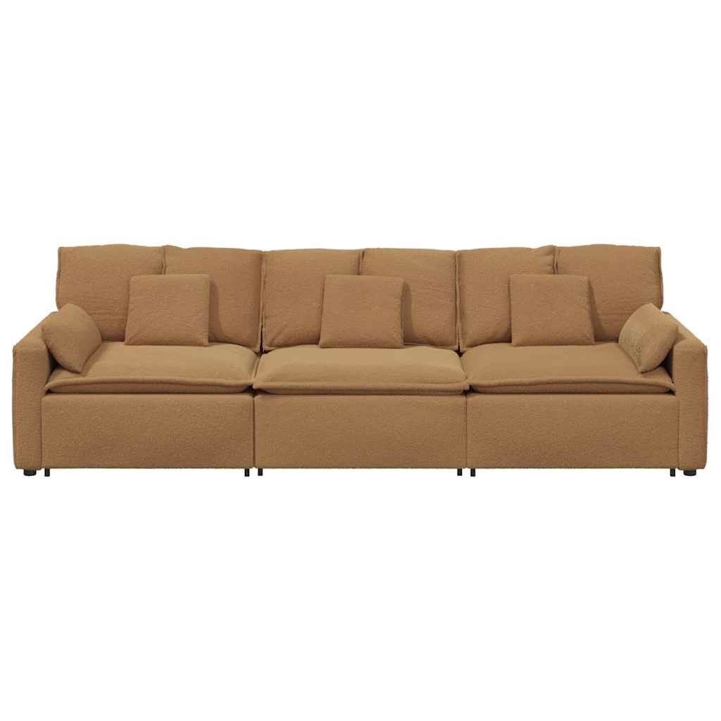 Modulaire bank met kussens beige is nu te koop bij PeponiXL, paradijselijk wonen!