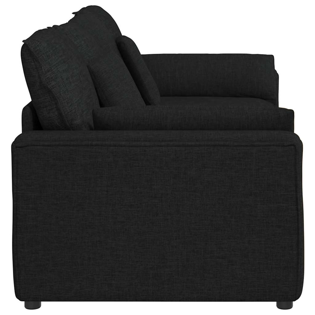 Modulaire bank met kussens zwart is nu te koop bij PeponiXL, paradijselijk wonen!