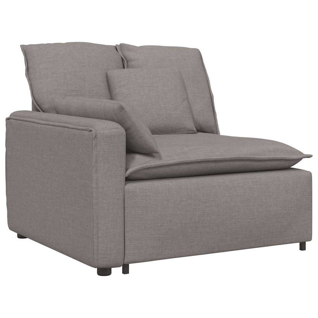 Modulaire bank met kussens taupe is nu te koop bij PeponiXL, paradijselijk wonen!