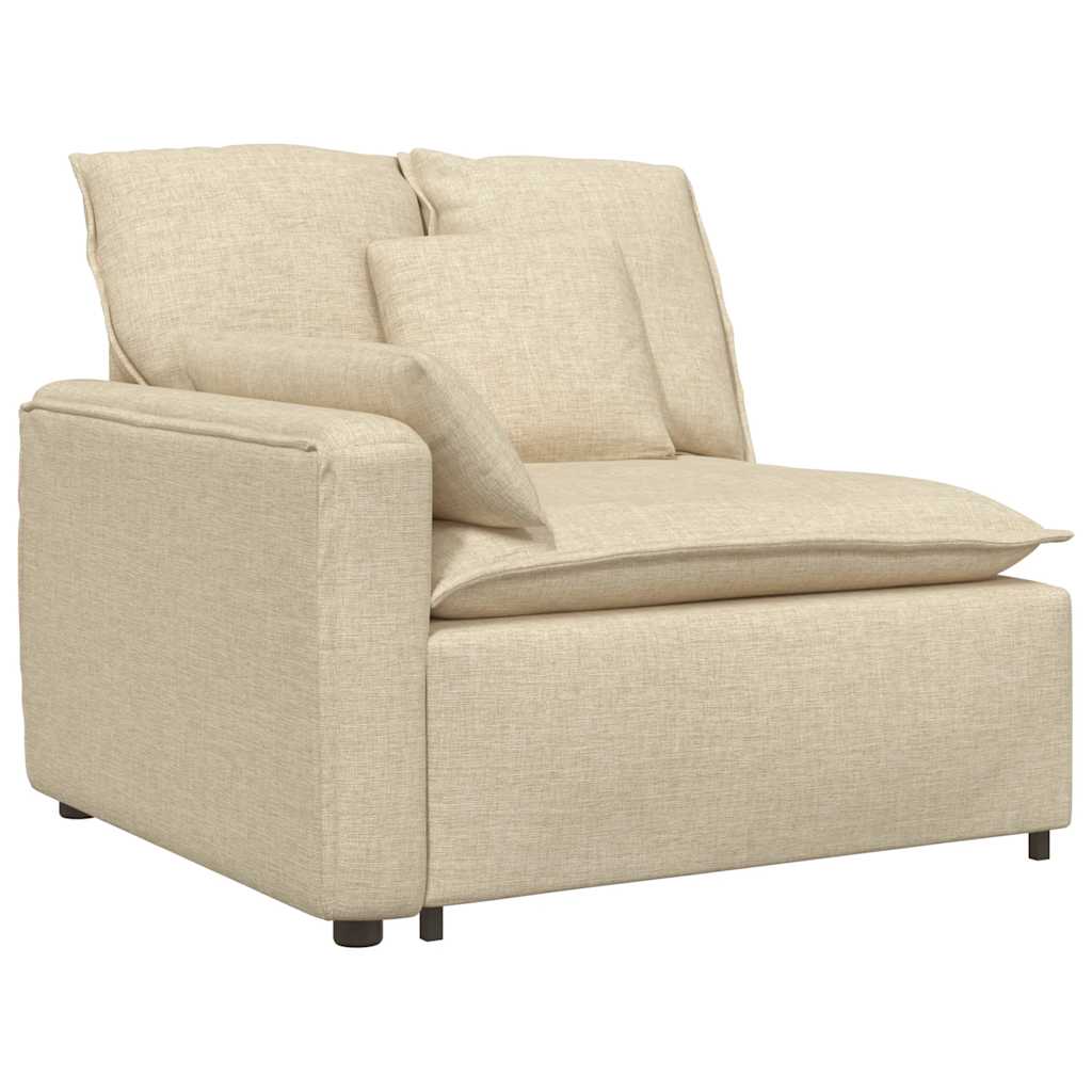 Modulaire bank met kussens crèmekleurig is nu te koop bij PeponiXL, paradijselijk wonen!