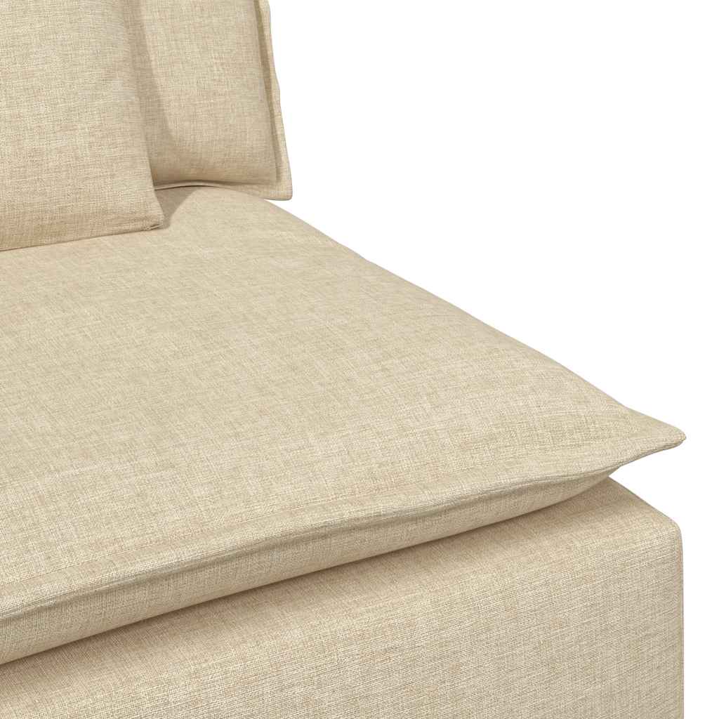 Modulaire bank met kussens crèmekleurig is nu te koop bij PeponiXL, paradijselijk wonen!