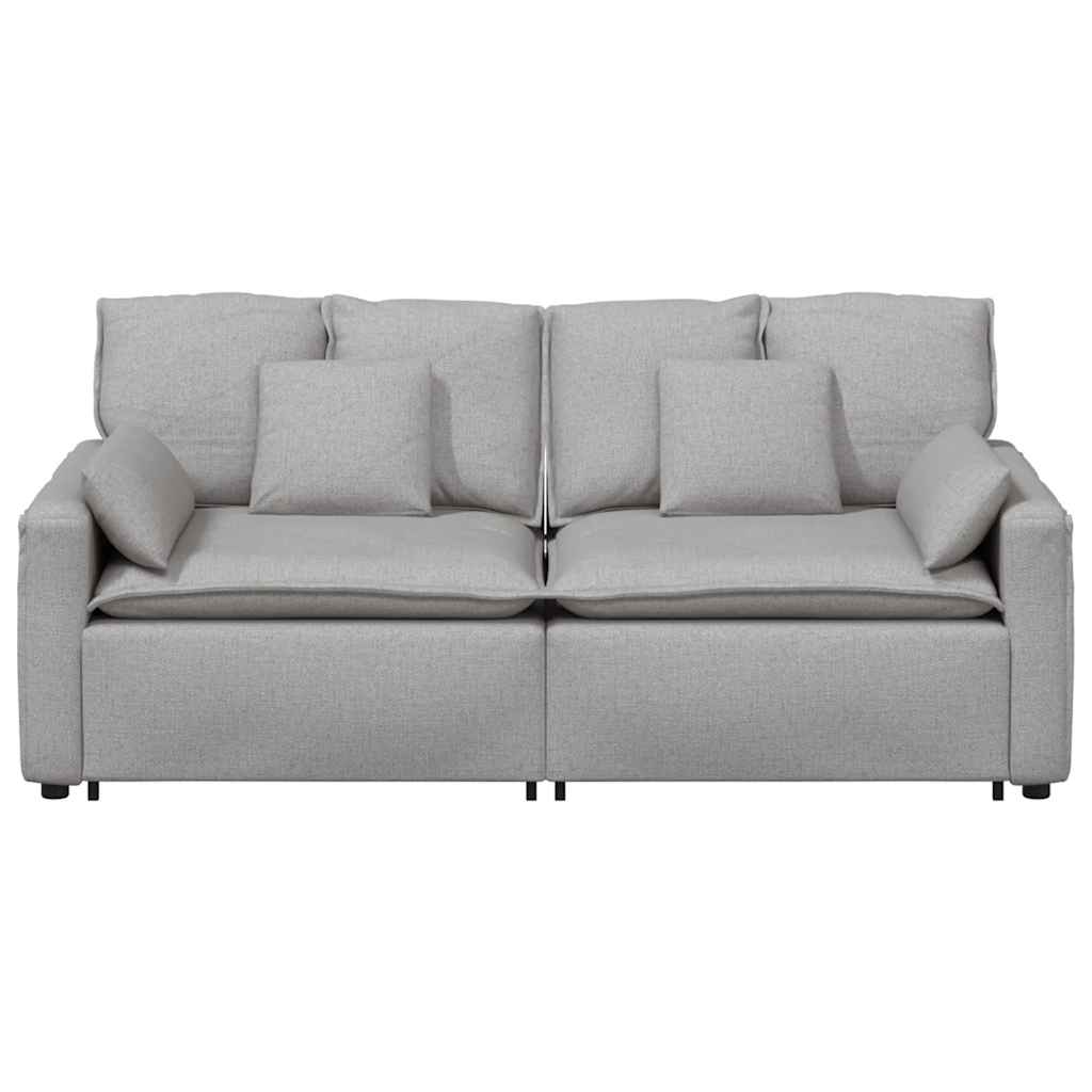 Modulaire bank met kussens wolk grijs is nu te koop bij PeponiXL, paradijselijk wonen!