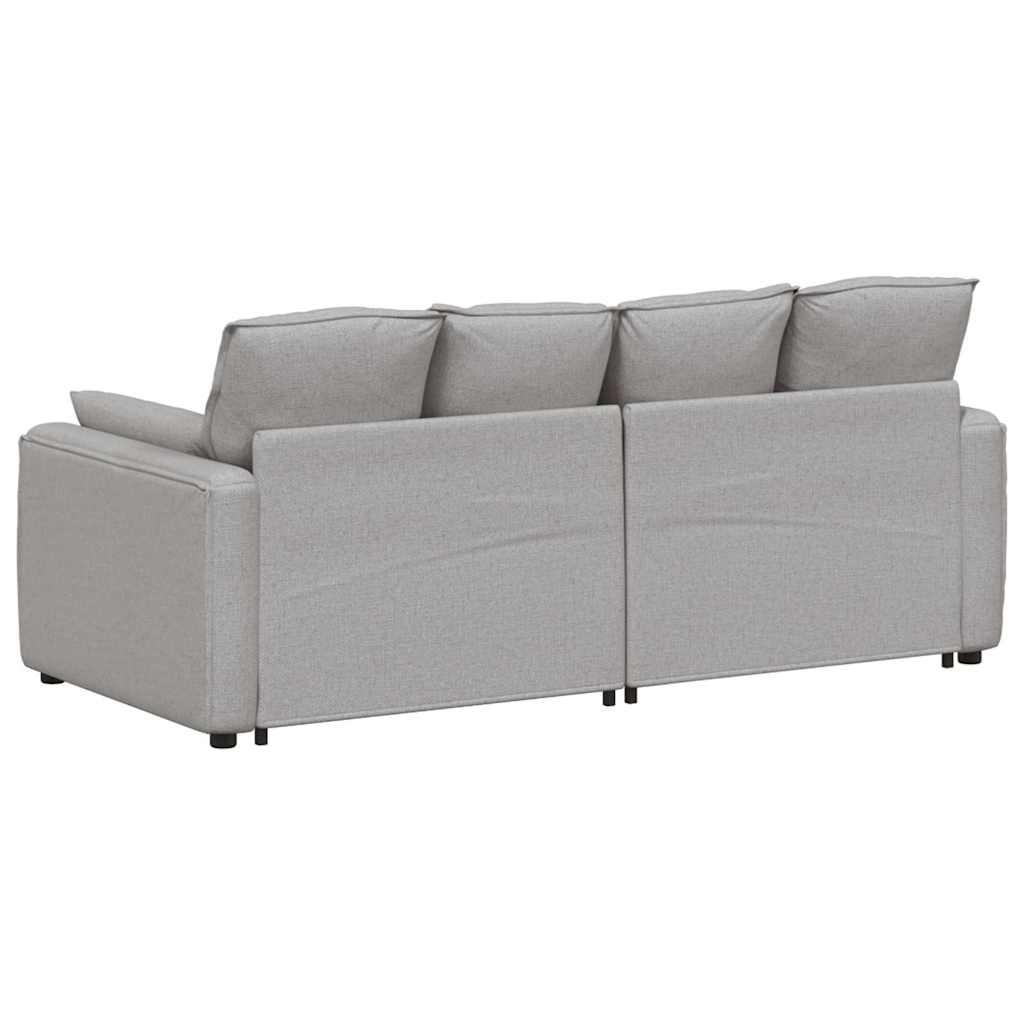 Modulaire bank met kussens wolk grijs is nu te koop bij PeponiXL, paradijselijk wonen!