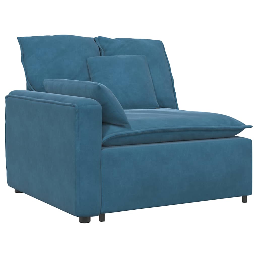 Modulaire bank met kussens blauw is nu te koop bij PeponiXL, paradijselijk wonen!