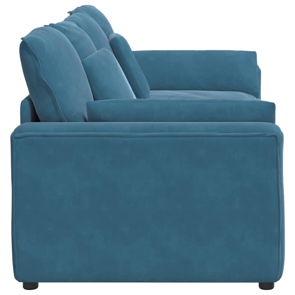 Modulaire bank met kussens blauw is nu te koop bij PeponiXL, paradijselijk wonen!