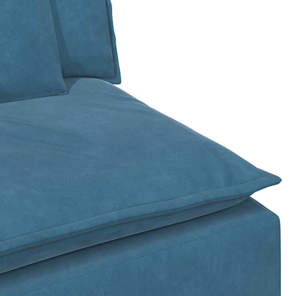 Modulaire bank met kussens blauw is nu te koop bij PeponiXL, paradijselijk wonen!