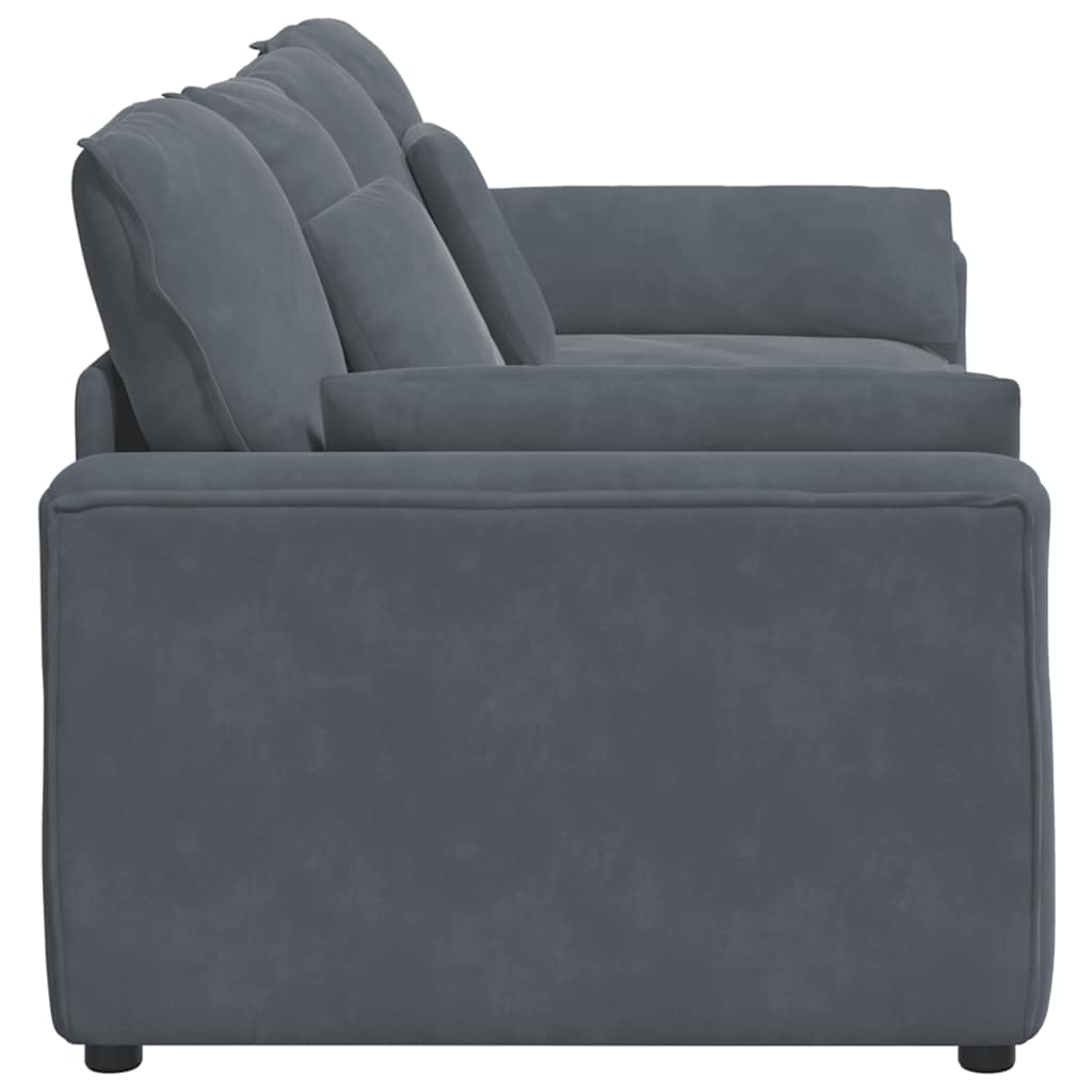 Modulaire bank met kussens donkergrijs is nu te koop bij PeponiXL, paradijselijk wonen!