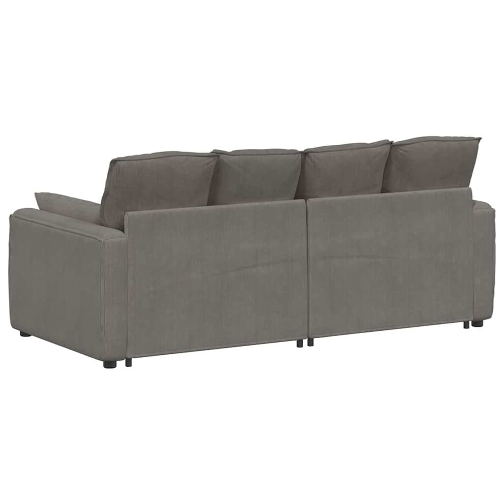 Modulaire bank met kussens lichtgrijs is nu te koop bij PeponiXL, paradijselijk wonen!