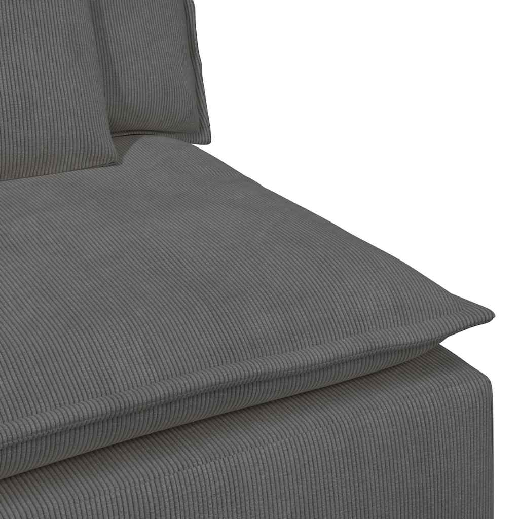 Modulaire bank met kussens donkergrijs is nu te koop bij PeponiXL, paradijselijk wonen!
