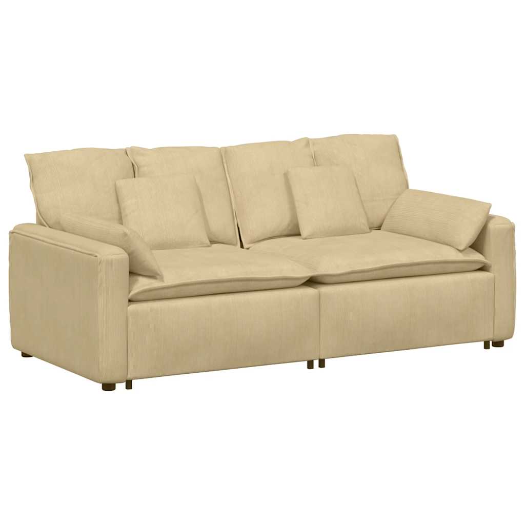 Modulaire bank met kussens grijsgroen is nu te koop bij PeponiXL, paradijselijk wonen!