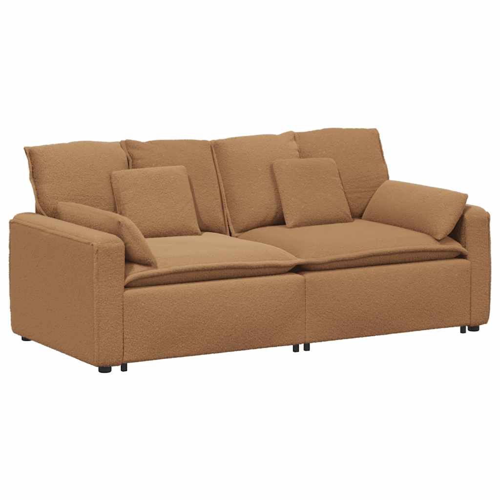 Modulaire bank met kussens beige is nu te koop bij PeponiXL, paradijselijk wonen!