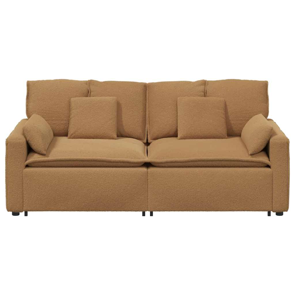 Modulaire bank met kussens beige is nu te koop bij PeponiXL, paradijselijk wonen!