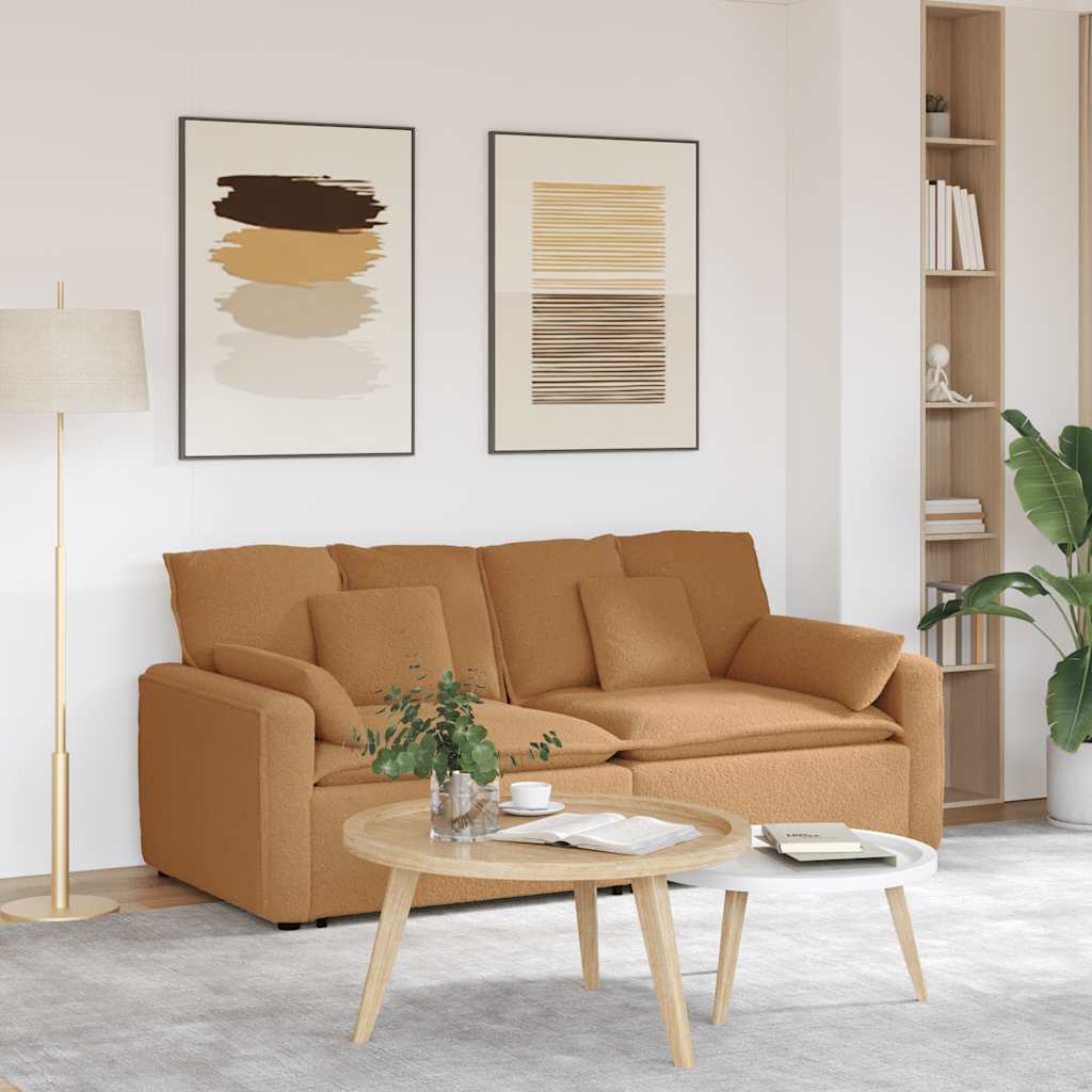 Modulaire bank met kussens beige is nu te koop bij PeponiXL, paradijselijk wonen!