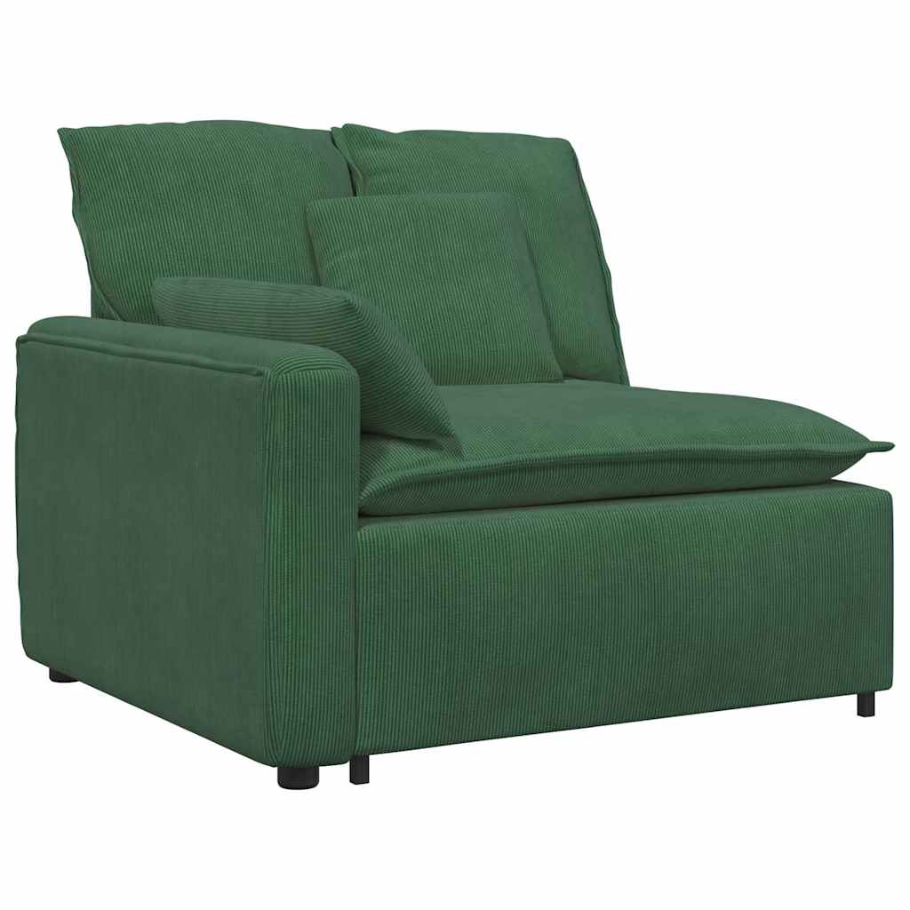 Modulaire bank met kussens fluweel donkergroen is nu te koop bij PeponiXL, paradijselijk wonen!