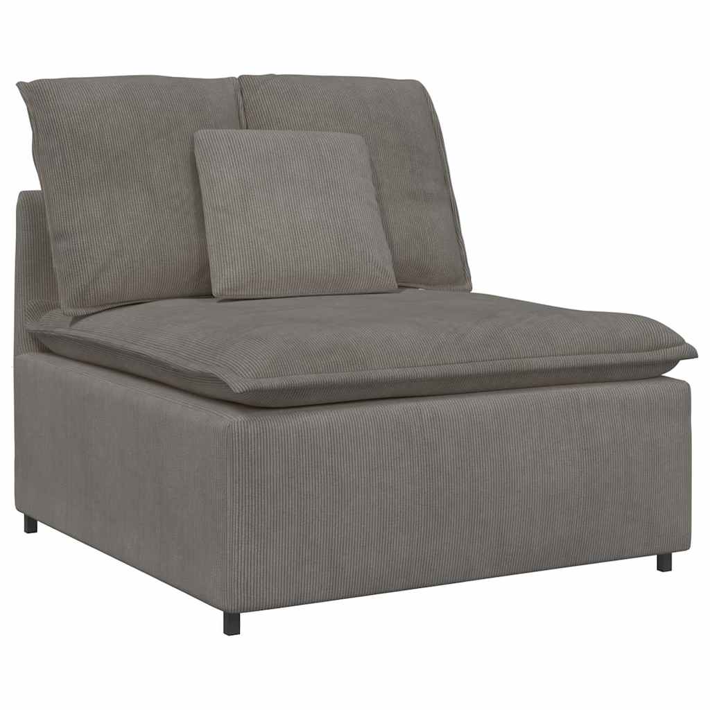 Modulaire bank met kussens corduroy stof lichtgrijs is nu te koop bij PeponiXL, paradijselijk wonen!
