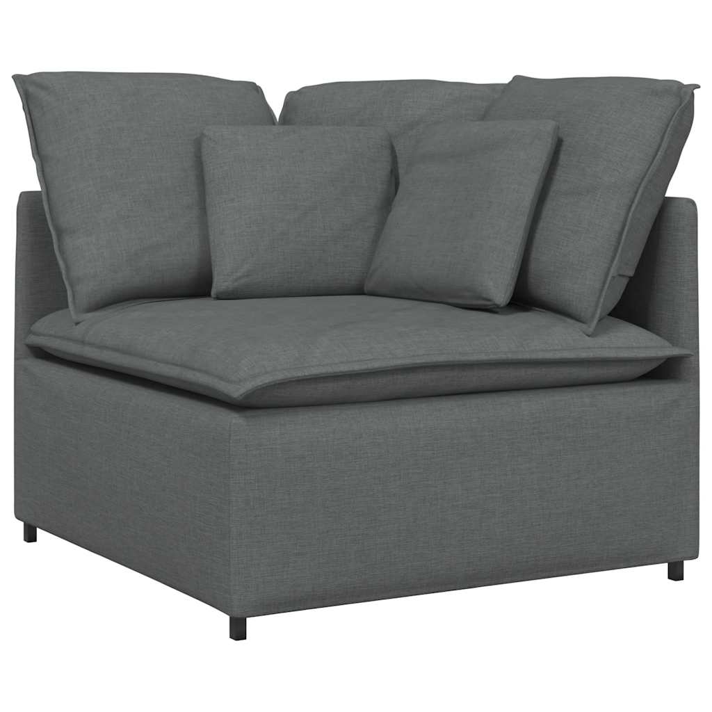 Modulaire bank met kussens stof donkergrijs is nu te koop bij PeponiXL, paradijselijk wonen!
