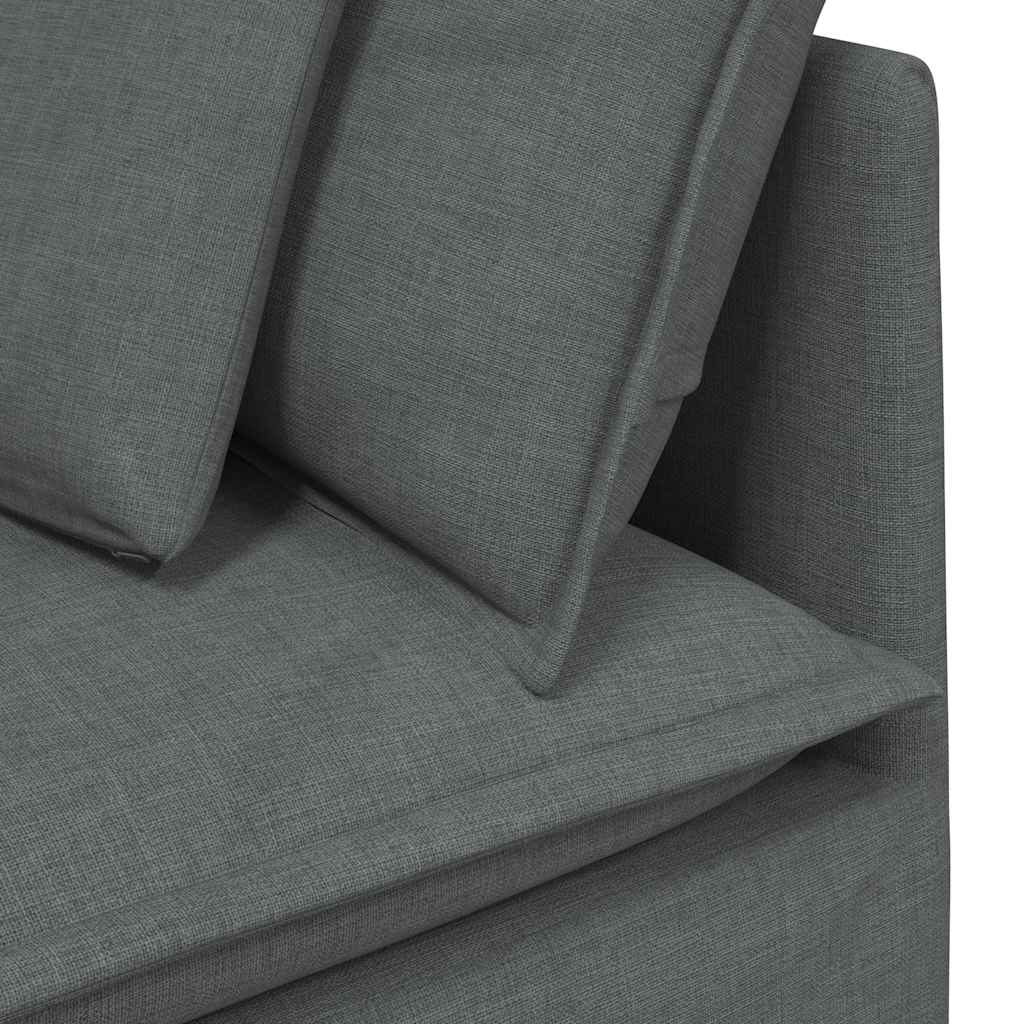 Modulaire bank met kussens stof donkergrijs is nu te koop bij PeponiXL, paradijselijk wonen!
