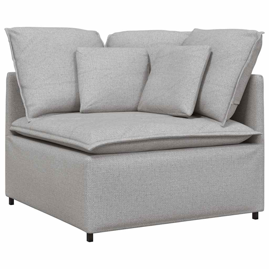 Modulaire bank met kussens stof wolk grijs is nu te koop bij PeponiXL, paradijselijk wonen!