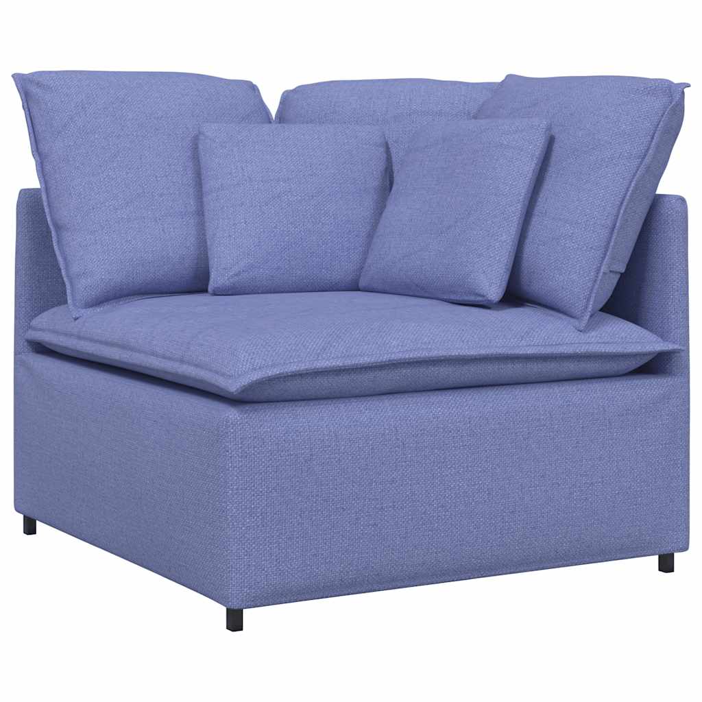 Modulaire bank met kussens stof jeansblauw is nu te koop bij PeponiXL, paradijselijk wonen!