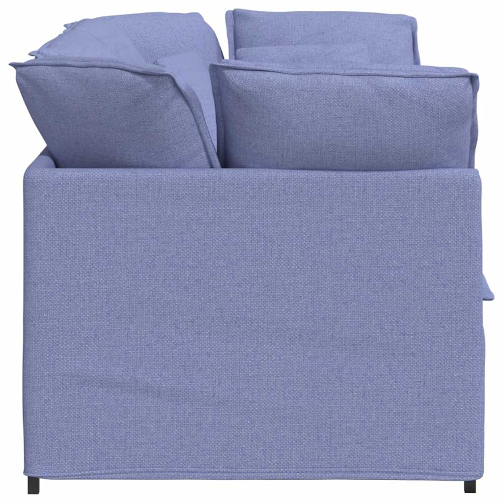 Modulaire bank met kussens stof jeansblauw is nu te koop bij PeponiXL, paradijselijk wonen!