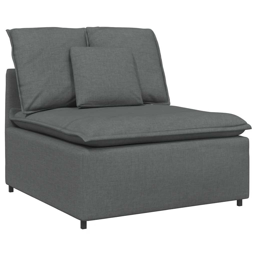 Modulaire bank met kussens stof donkergrijs is nu te koop bij PeponiXL, paradijselijk wonen!
