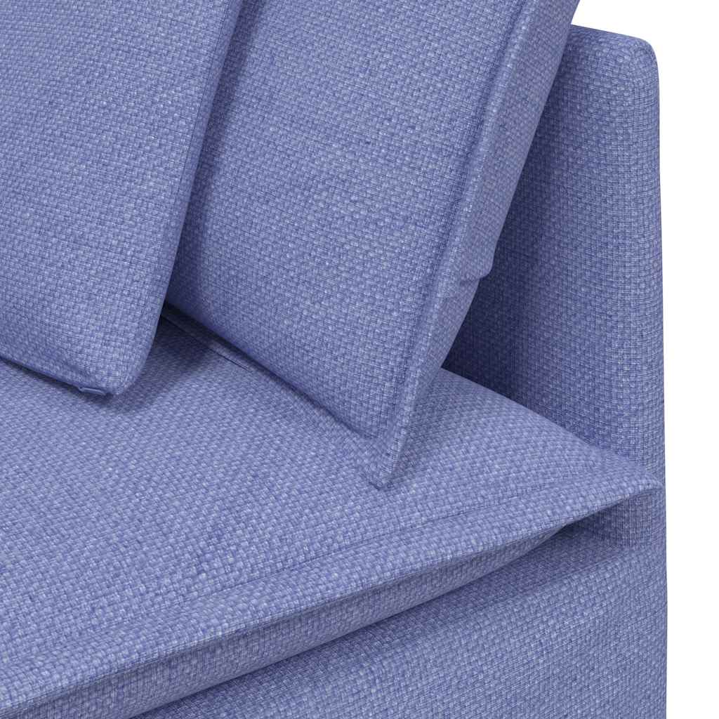 Modulaire bank met kussens stof jeansblauw is nu te koop bij PeponiXL, paradijselijk wonen!