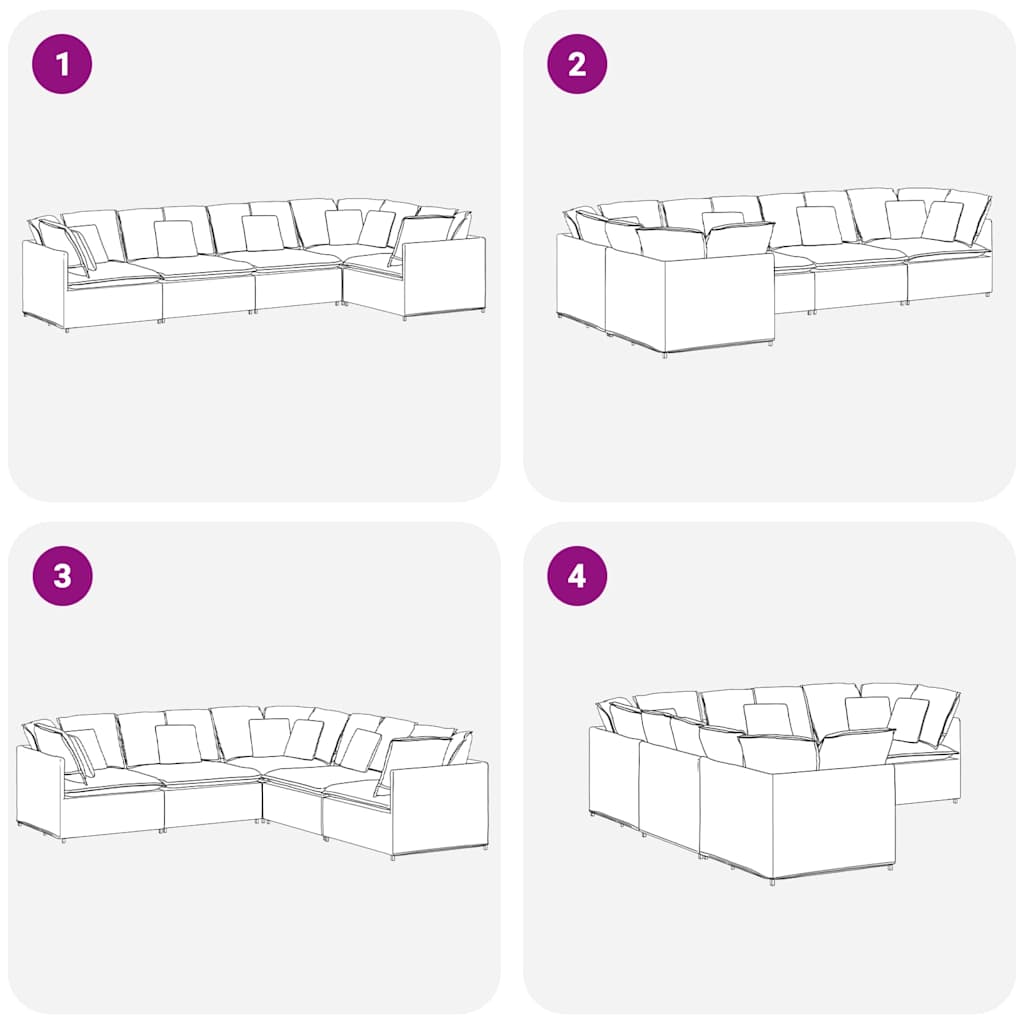Modulaire bank met kussens fluweel donkergroen is nu te koop bij PeponiXL, paradijselijk wonen!