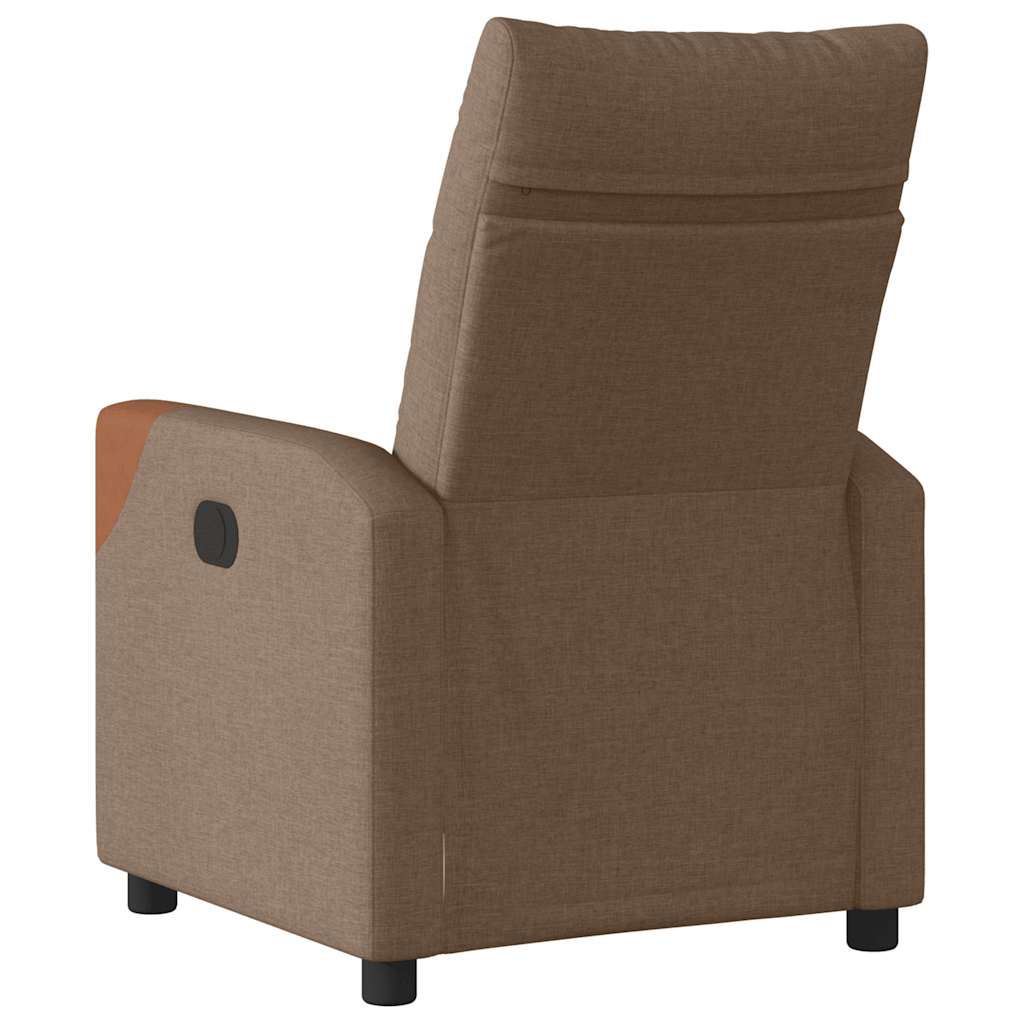 Fauteuil verstelbaar elektrisch stof bruin is nu te koop bij PeponiXL, paradijselijk wonen!