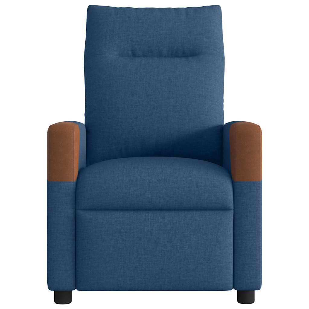 Fauteuil elektrisch verstelbaar stof blauw is nu te koop bij PeponiXL, paradijselijk wonen!