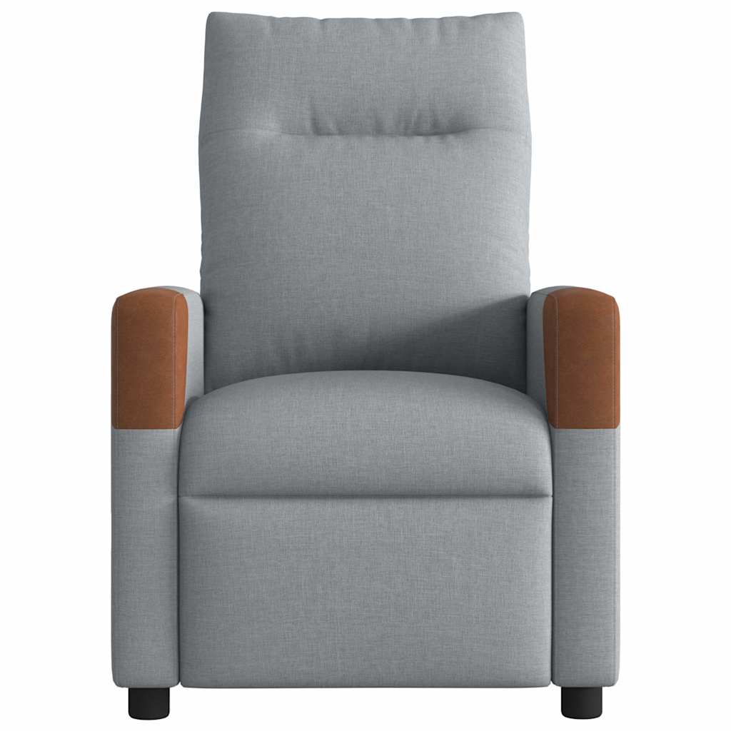 Massagestoel elektrisch verstelbaar stof lichtgrijs is nu te koop bij PeponiXL, paradijselijk wonen!