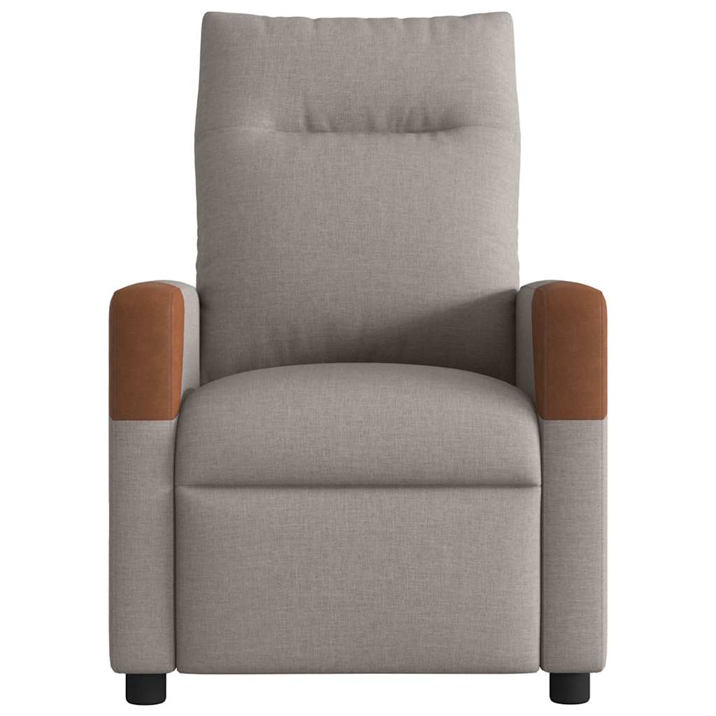 Massagestoel elektrisch verstelbaar stof taupe is nu te koop bij PeponiXL, paradijselijk wonen!