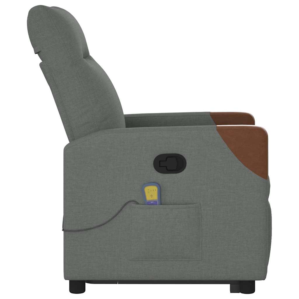 Sta-op-massagestoel verstelbaar stof donkergrijs is nu te koop bij PeponiXL, paradijselijk wonen!