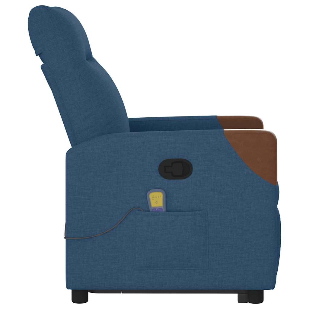 Sta-op-massagestoel verstelbaar stof blauw is nu te koop bij PeponiXL, paradijselijk wonen!