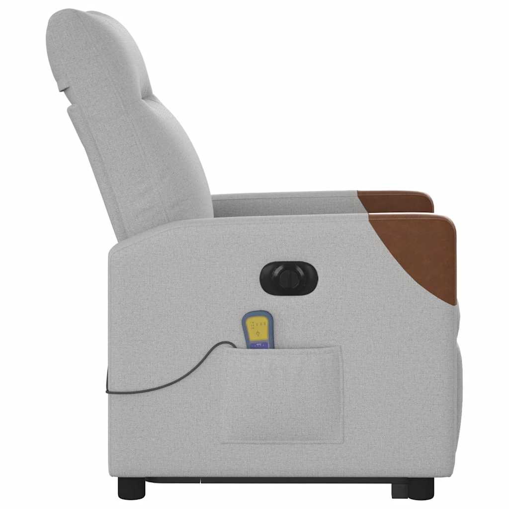 Sta-op-massagestoel elektrisch verstelbaar stof wolk grijs is nu te koop bij PeponiXL, paradijselijk wonen!