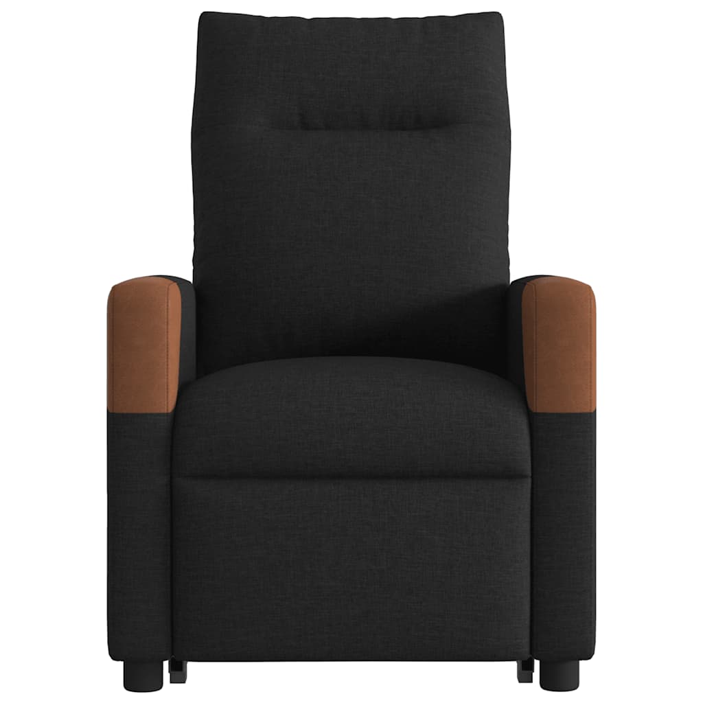 Sta-op-massagestoel elektrisch verstelbaar stof zwart is nu te koop bij PeponiXL, paradijselijk wonen!