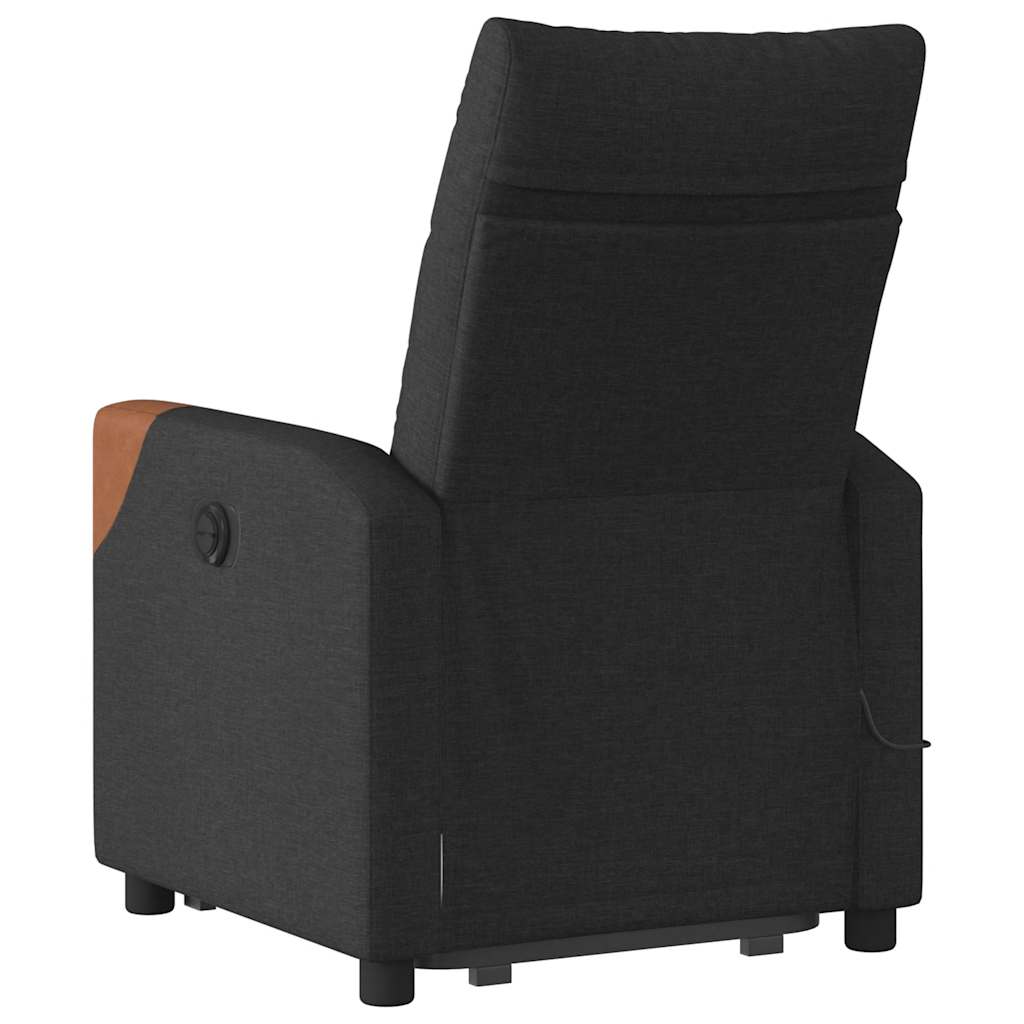 Sta-op-massagestoel elektrisch verstelbaar stof zwart is nu te koop bij PeponiXL, paradijselijk wonen!
