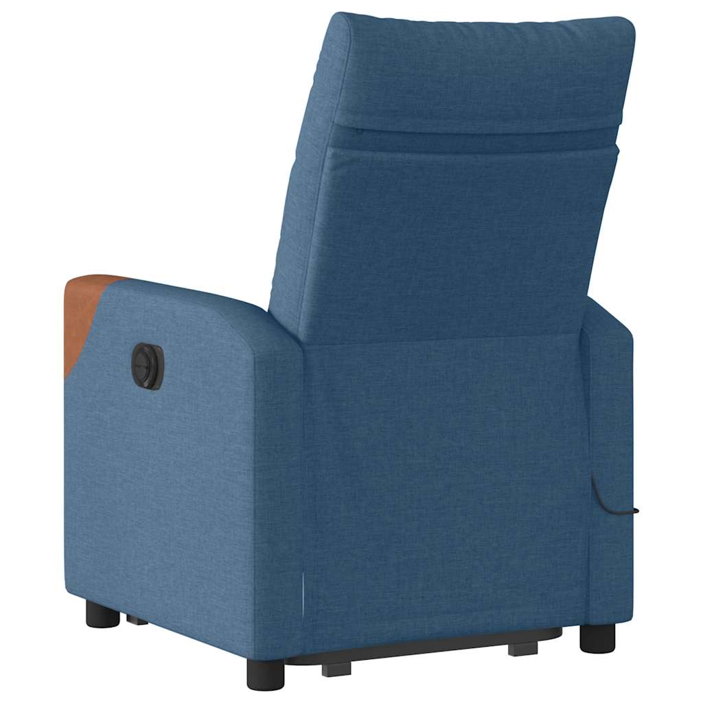 Sta-op-massagestoel elektrisch verstelbaar stof blauw is nu te koop bij PeponiXL, paradijselijk wonen!