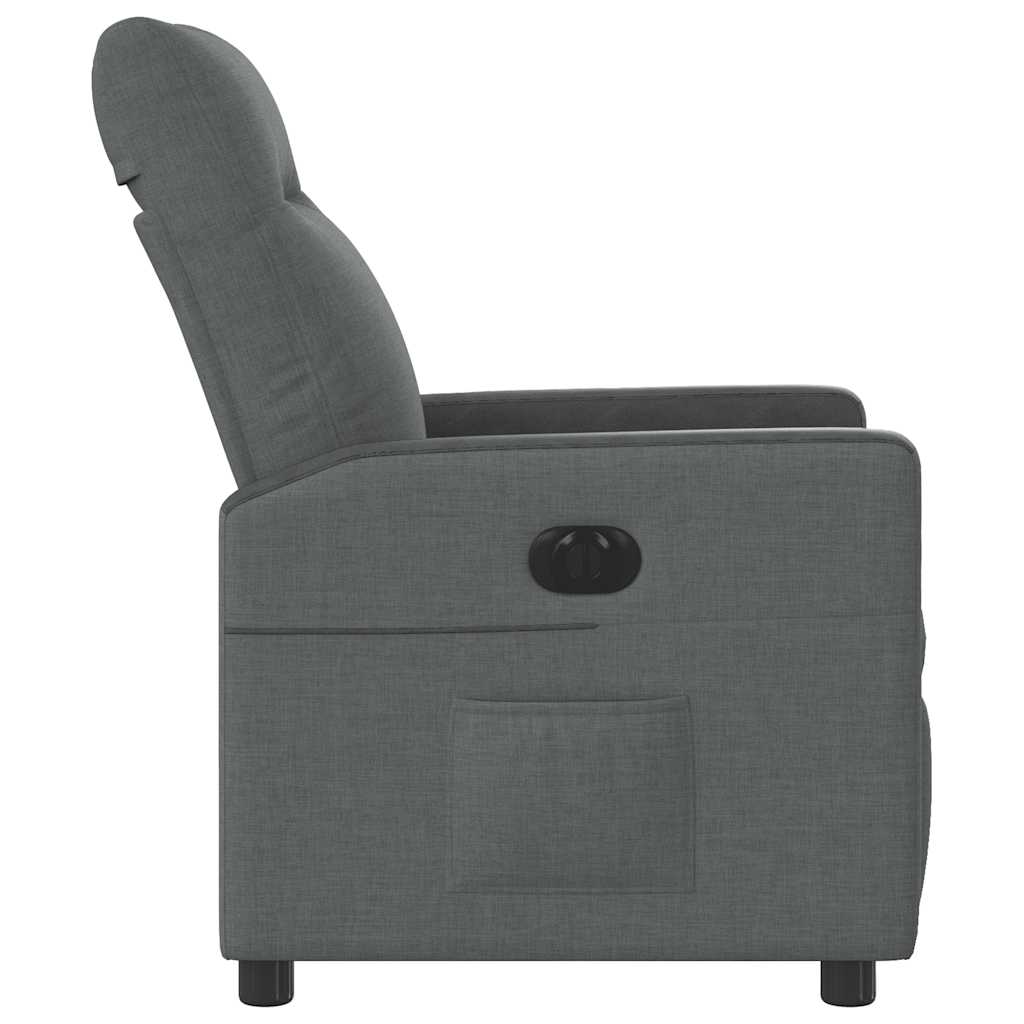 Fauteuil elektrisch verstelbaar stof donkergrijs is nu te koop bij PeponiXL, paradijselijk wonen!