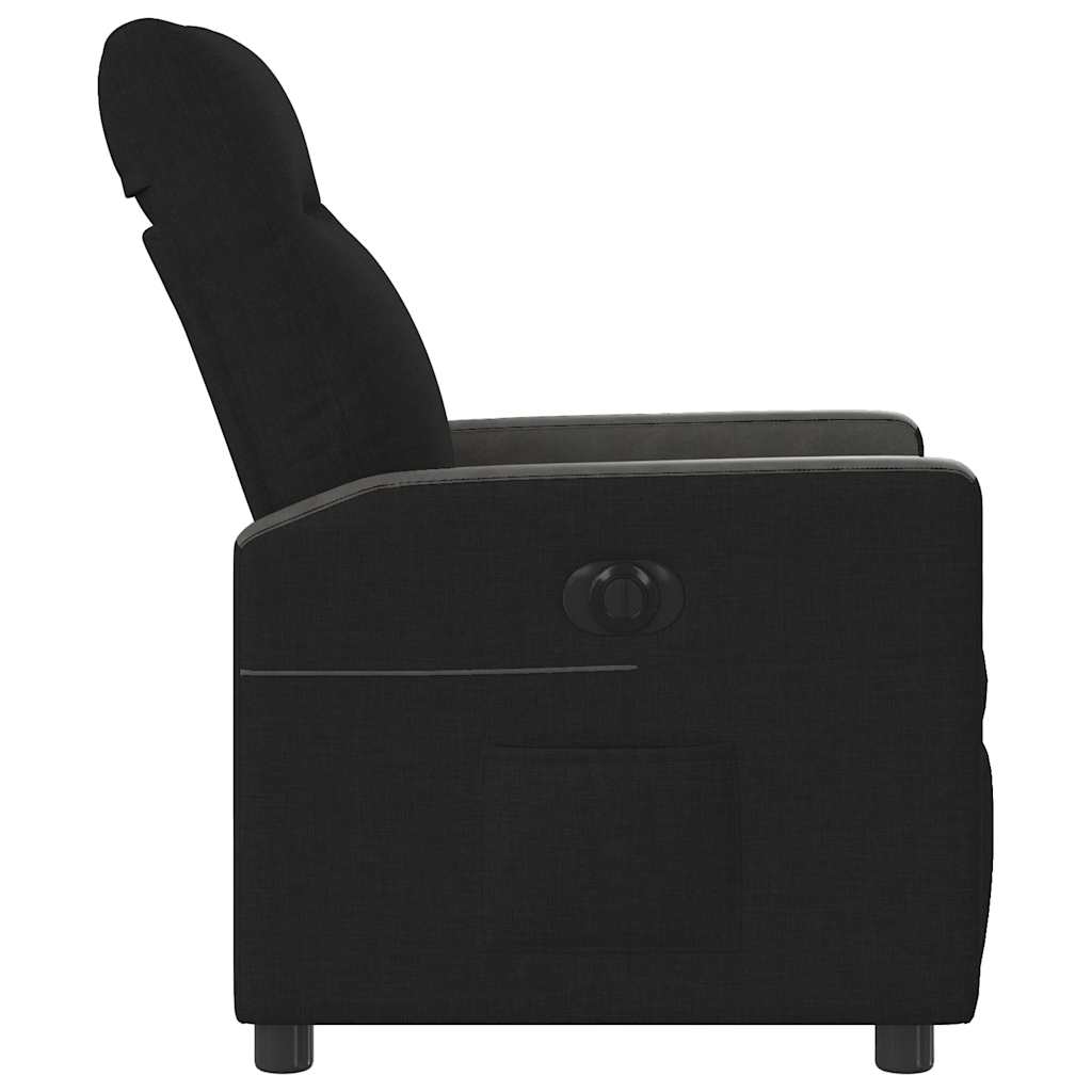 Fauteuil verstelbaar elektrisch stof zwart is nu te koop bij PeponiXL, paradijselijk wonen!