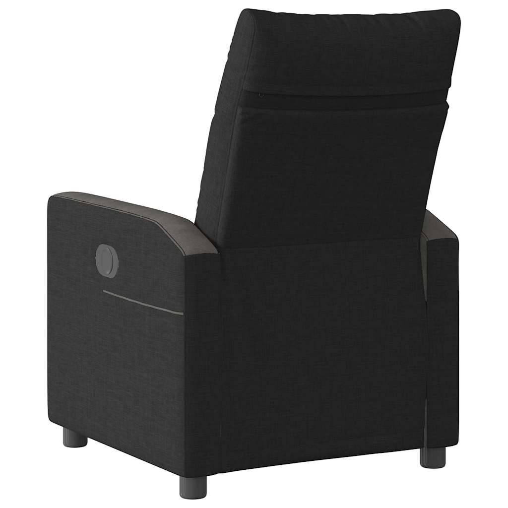 Fauteuil verstelbaar elektrisch stof zwart is nu te koop bij PeponiXL, paradijselijk wonen!