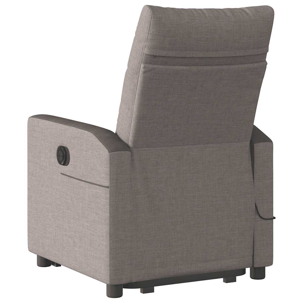 Sta-op-massagestoel verstelbaar stof taupe is nu te koop bij PeponiXL, paradijselijk wonen!