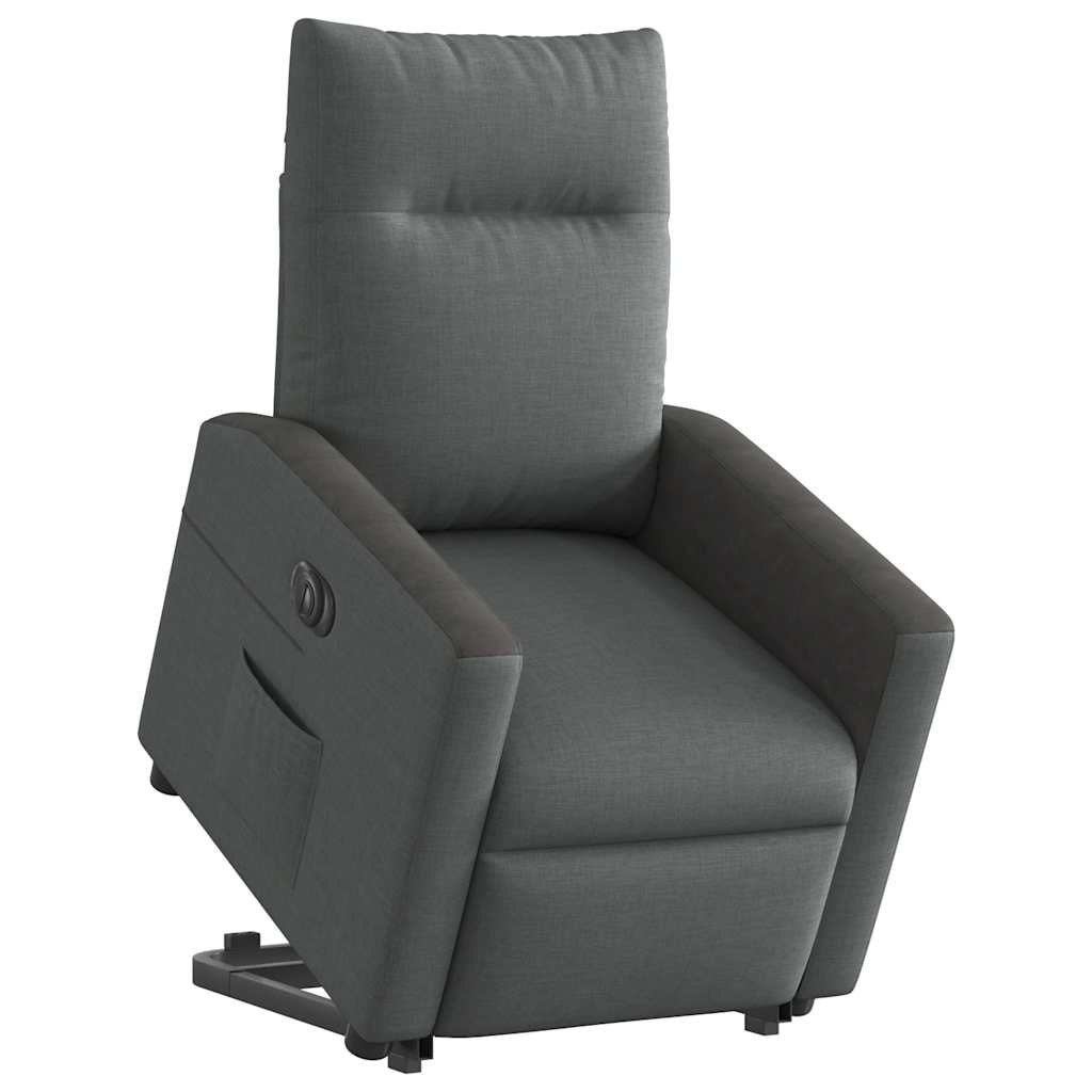 Sta-op-stoel elektrisch verstelbaar stof donkergrijs is nu te koop bij PeponiXL, paradijselijk wonen!
